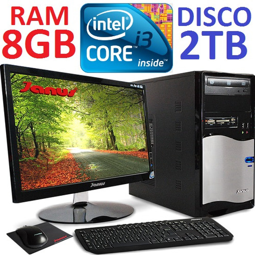 Computador Intel Core I3 4160 4ta 2tb Ram 8gb Led 20 Hdmi Pc