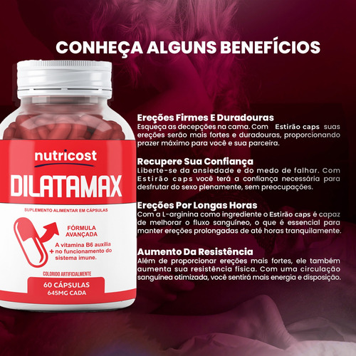 Dilatamax 60 Capsulas Formula Avançada - Loja Oficial