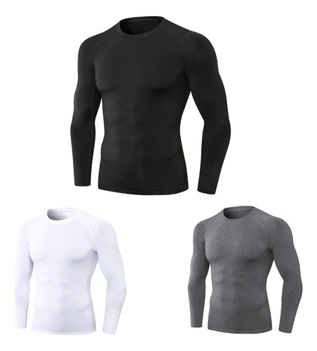 Camiseta Para Correr, 3 Piezas, Camisas De Compresión, Camis