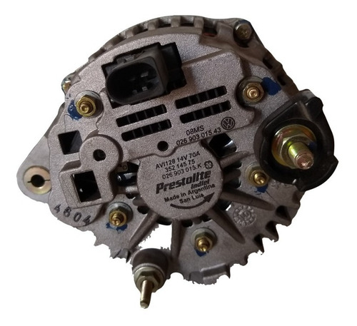 Imagen 2 de 5 de Alternador Indiel 14v 70a Volskwagen Vw Gol Saveiro 3era Gen