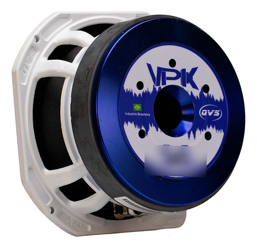 Auto Falante Qvs Medio Grave 8mgs400-8 8 Pol 400w 8 Ohms Som Cor Branco