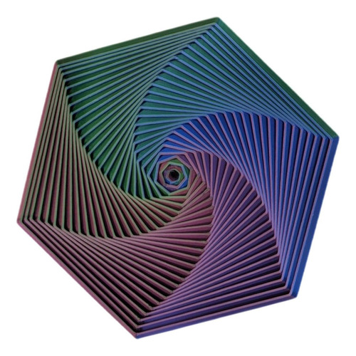 A Juguete Sensorial Antiestrés Hexagonal Impreso En 3d-2024