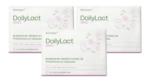 Bioplan Para 90 Dias Probioticos Dailylact Mind By Biohelper