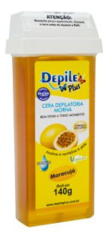 Cera Depilatória Hidrossolúvel Roll-on Maracujá 140g