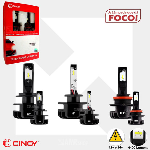 Kit Led Plus Cinoy H7 + H1 + H4 + T10