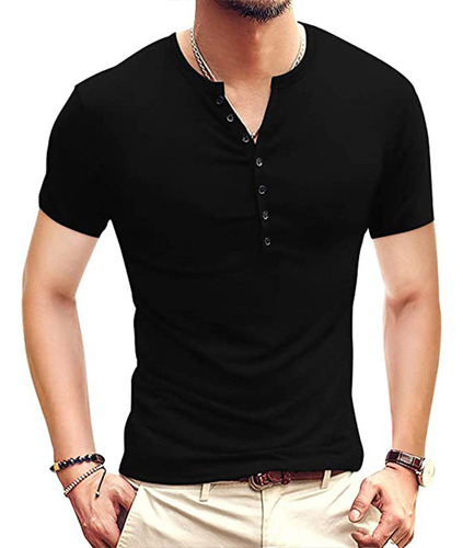 Camiseta Transpirable Cómoda Con Cuello Redondo Para Hombre