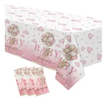 Comprar Decoraciones De Manteles De Baby Shower De Oso Rosa Xenorik 