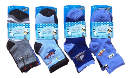 Imagen 2 de 8 de 12 Pares De Medias Niños/niñas Algodon Pack X Docena Oferta