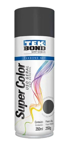 Pintura Aerosol Super Color Tek Bond Uso General Grafito