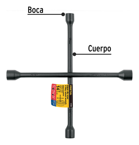 Caja Con 4 Llave De Cruz Para Automóviles Y Camionetas, 14'