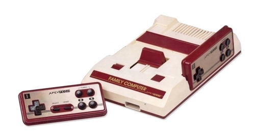 Consola Apevtech 8 Bit blanca y roja