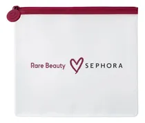 Comprar Travel Makeup Pouch Cosmetiquera Rare Beauty X Sephora Color Blanco Diseño De La Tela Con Logo De Marca