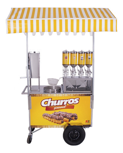 Imagem 6 de 6 de Carrinho Churros Gourmet Masseira Engrenagem 4 Doceiras - R2