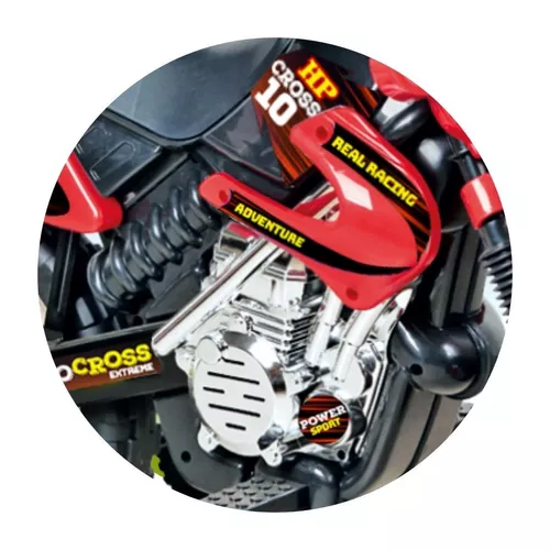 Mini Moto Eletrica Infantil Motocross Motoca Vermelho