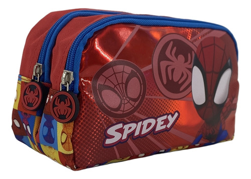 Lapicera Doble Cierre Gepack Spidey Con Cierres Seguros