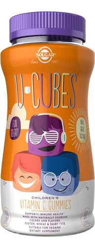 Vitamina C U-cubes Para Niños Solgar 90 Gomitas