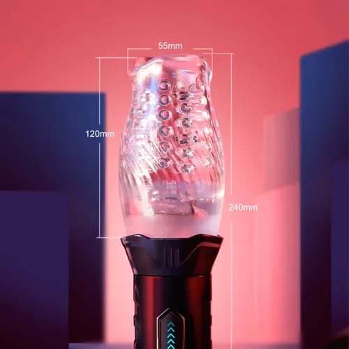 Masturbador Consolador Masculino Vibrador Rotacion Bellucci