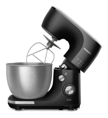 Imagen 3 de 4 de Batidora de pie Philips 7000 Series HR7922 negra 220 V
