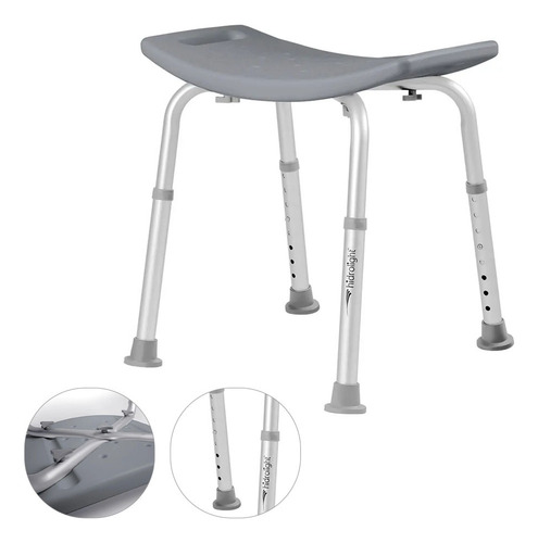 Banco Banqueta Banho Para Idoso Regulavel 130kg - Hidrolight