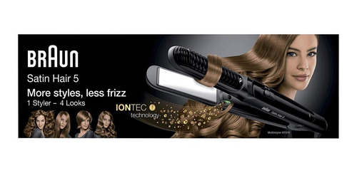 Imagen 2 de 7 de Planchita De Pelo Satin Hair Braun St 570 Tecnología Iónica