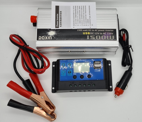 Imagen 4 de 7 de Convertidor Inversor 12v 220v 1500w Frigobar Con Reg 30amp