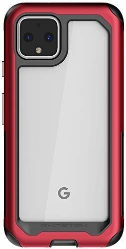 Funda Pixel 4 Xl Bumper Rojo Marco Metalico Proteccion Alta 