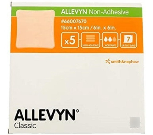 Gasa hidrocelular Smith+Nephew Allevyn de 15cm x 15cm en pack de 10 x 1u