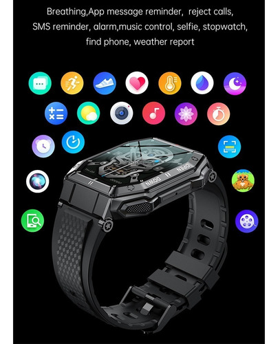 Reloj Deportivo Táctico Para iPhone Y Teléfono Android