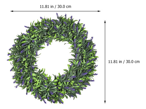Decorações De Janela De Primavera: Coroa De Lavanda Chique