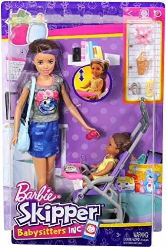 Muñecas Barbie Skipper niñeras Inc 2 Pack-Niño Y Bebé 