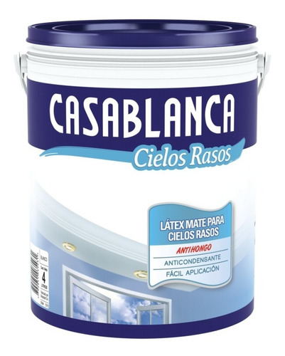 Pintura Latex Antihongo Cielorraso Casablanca 20lts