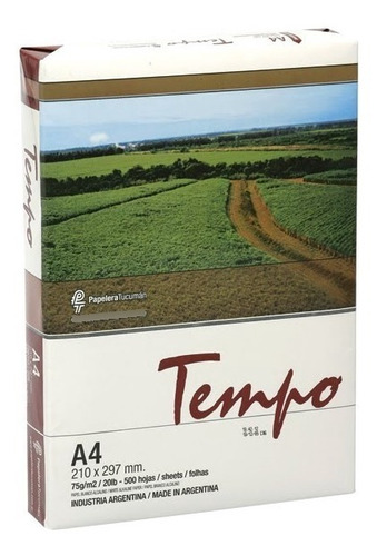 Resma Tempo/pampa A4 75gr  Nacional - Proveedor De Empresas