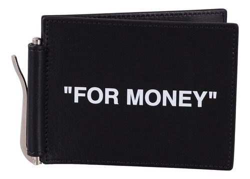 Tarjetera Cartero Off White For Money Con Clip