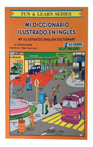 Mi Diccionario En Ingles Para Colorear # 3. La Ciudad, De Burns, Roxanne. Editorial Gdcm Ediciones Infantil, Tapa Blanda En Español, 0