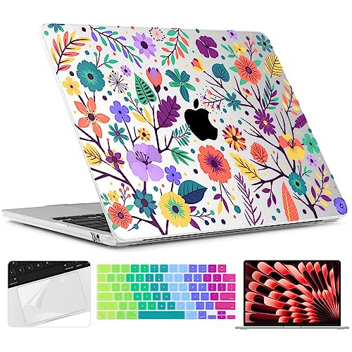 Twolskoo For M2 Macbook Air 15 Inch Case 2023 A2941 With Tou