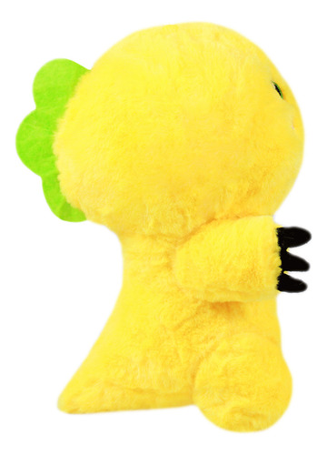 Dinosaurio De Peluche Amarillo Tierno Suave Pelucheria