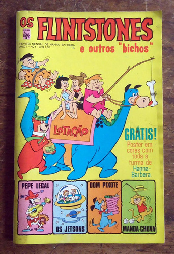 Gibi Os Flintstones Numero 01 De 12/1972 - Editora Abril