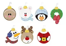 Comprar Matrices Para Maquinas De Bordar Navidad Bola Adornos 10cm