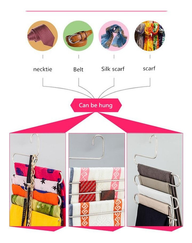 Gancho De Ropa Multifuncional De 5 Capa Para Pantalones