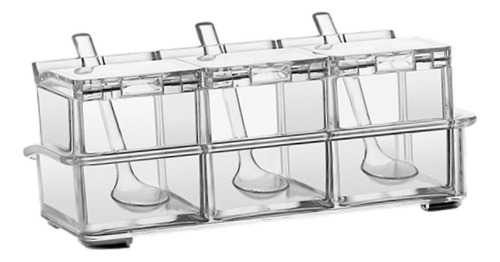 Caja De Condimento Transparente Juego De Cocina