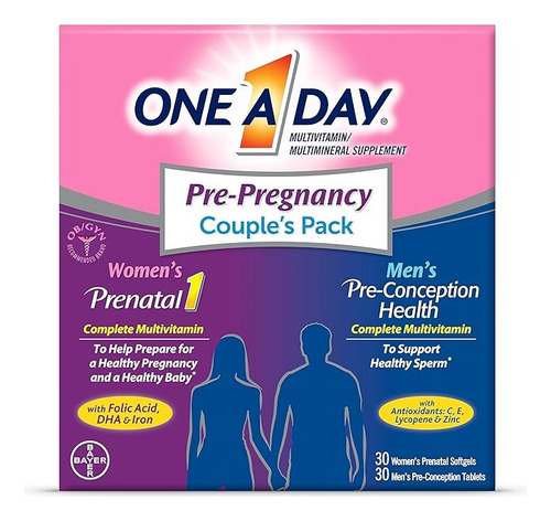 Bayer One A Day Pre-embarazo Multivitamina Pareja 30 + 30