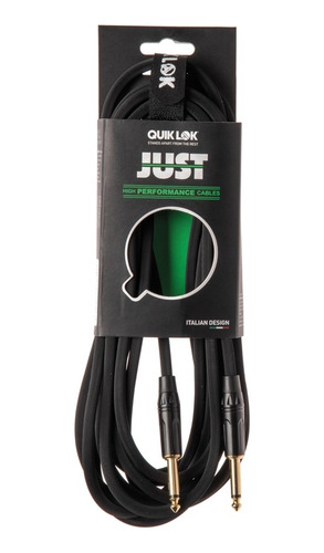 Imagen 1 de 3 de Cable De Instrumentos Quiklok Just Jj 6 Metros