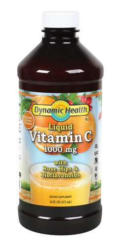 Dynamic Health Vitamina C Lquida, 1000 Mg, Botellas De 16 On