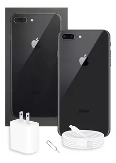 iPhone 8 Plus 256 Gb Gris Espacial Con Caja Original Bateria 100%