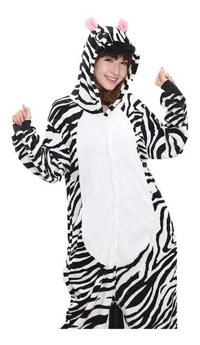 Imagen 1 de 1 de Pijama Mameluco Cachoron Zebra Adulto