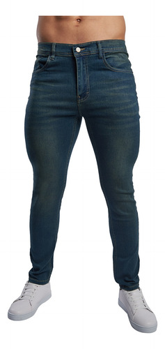 Pantalon De Mezclilla Para Hombre Jeans Stretch Chb Casual