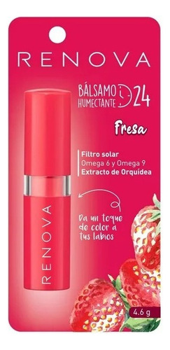 Bálsamo Labial Humectante Renova Fresa 4.6 G