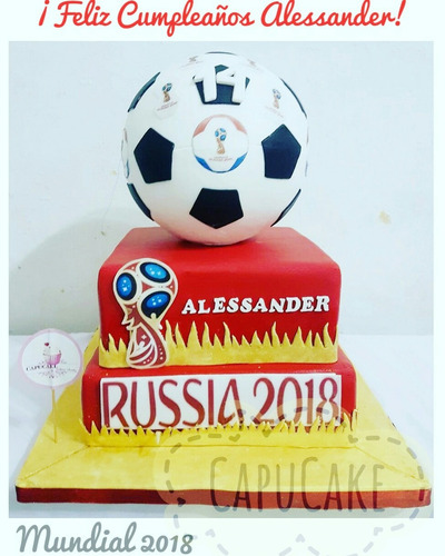 Torta Russia 2018 En Fondant. ¡delivery Gratis!