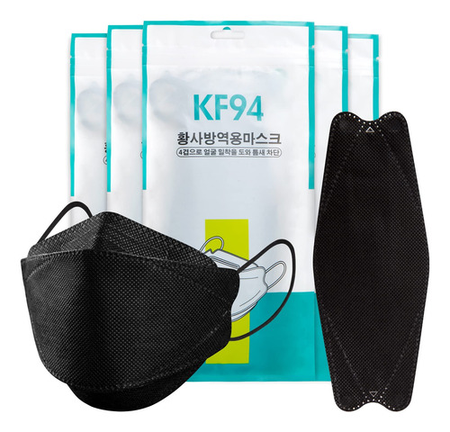 50 Cubrebocas Kf94, Filtro De 4 Capas, Certificado Kf94 Bef