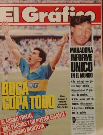 El Grafico 3734 Alfredo Graciani Diego Maradona Sin Poster